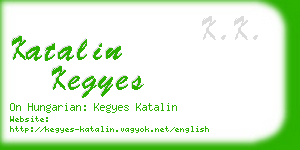 katalin kegyes business card